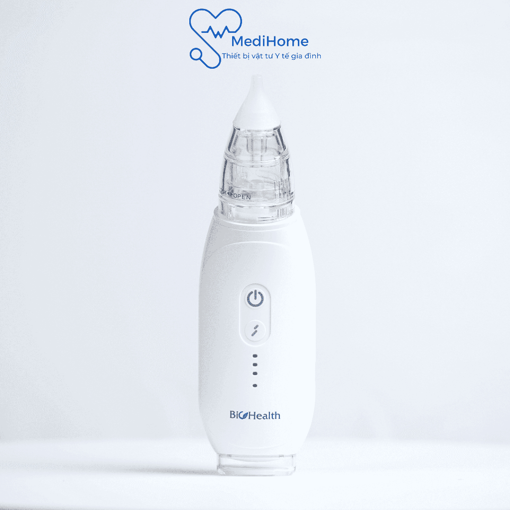 Máy hút mũi, hút dịch đờm cho bé BioHealth DQ21 3 cấp độ êm ái không gây đau - MediHome