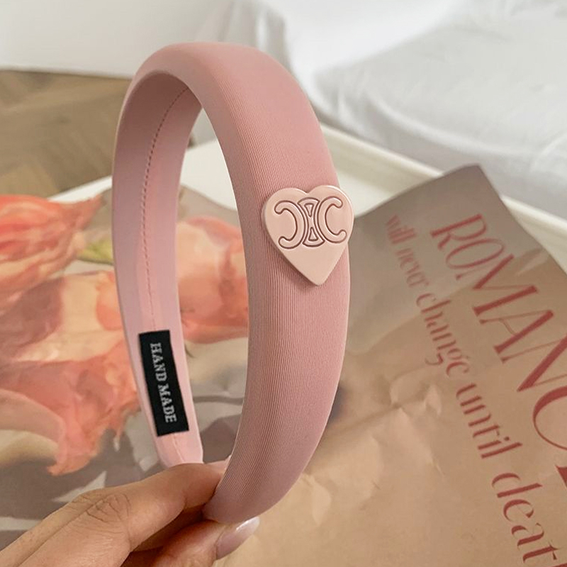 🥟ice🥟Băng Đô Bản Rộng Màu Hồng In Chữ Love Phong Cách Mới 2023 Dễ Phối Đồ Cho Nữ