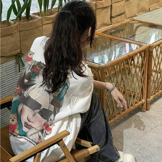 FOCUS local brand Áo phông nữ trắng vintage thời trang nữ bigsize tee 100%cotton