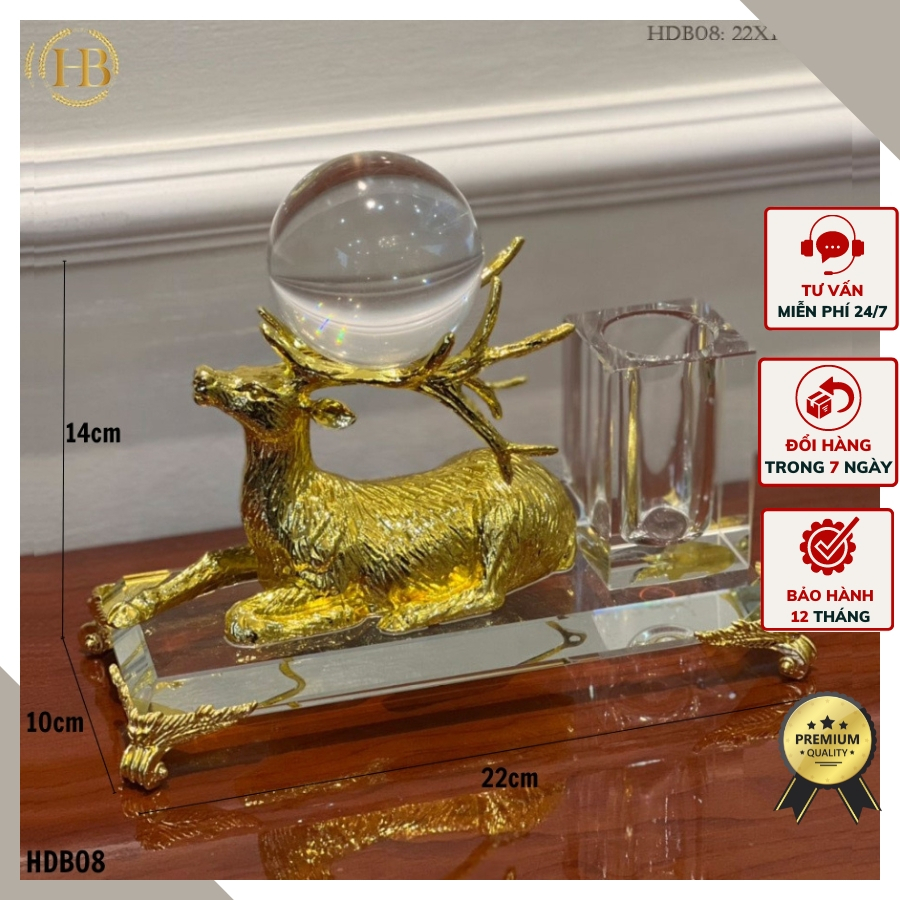 Hộp đựng bút hình con hươu mang phong cách sang trọng HDB08