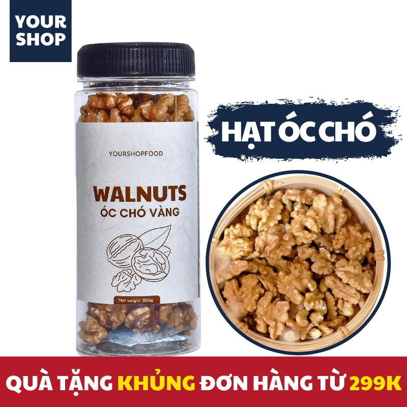 Nhân óc chó vàng Yourshop, hạt óc chó tách vỏ Chile tốt cho bà bầu, cho bé