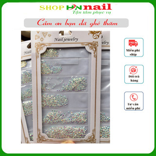 [túi 03] đá chân keo CHIA SIZE trang trí móng làm đẹp nail shop hnnail