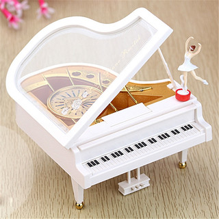 Hộp Nhạc Piano Size Lớn kèm vũ công múa balet, Hộp phát nhạc Dây Cót Trang trí phong cách cổ điển - quà tặng CAO CẤP