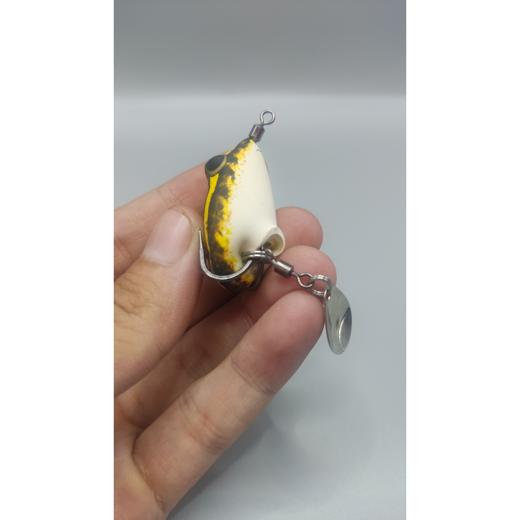 Mồi nhái hơi nhỏ câu cá nhát Hirushima EggFrog Tiny V2 Hita Lure