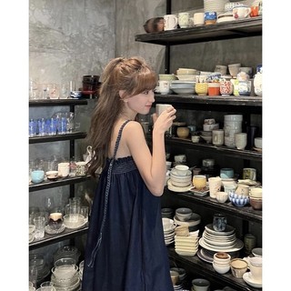 ĐẦM MAXI JEAN DÀI DÂY TẾT NƠ