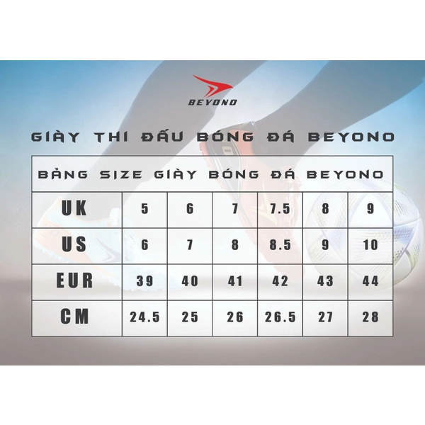 Giày Bóng Đá Cỏ Nhân Tạo BEYONO LEGEND TF Tặng Túi + Hộp