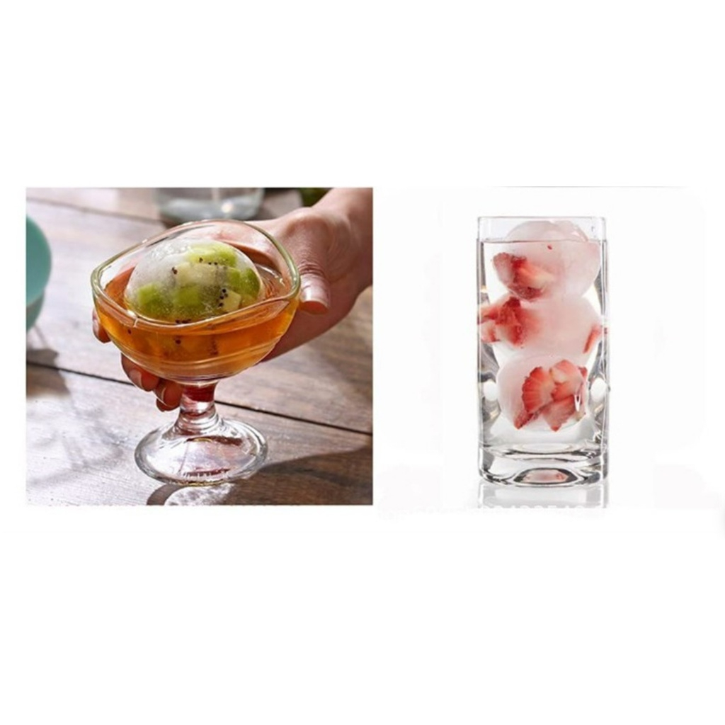 Khay Bình Làm Đá Tròn 4 Lỗ Thông Minh