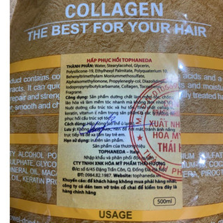 DẦU Ủ TÓC COLLAGEN TOP HANEDA SIÊU MƯỢT [DẠNG TÚI] 500ML