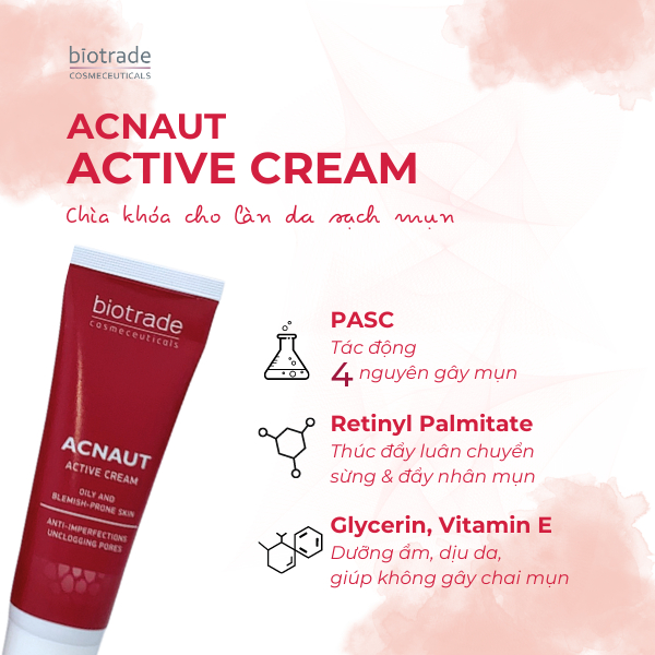 Kem bôi mụn Biotrade Acnaut Active Cream 15ml