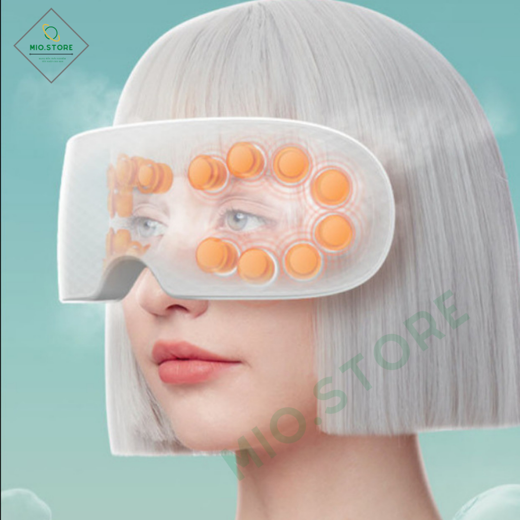 Máy Massage Mắt Thông Minh Q7 Massage 16 Điểm, Phun Sương Nano, Nghe Nhạc, Giảm Mỏi Mắt, Lưu Thông Tuần Hoàn Máu