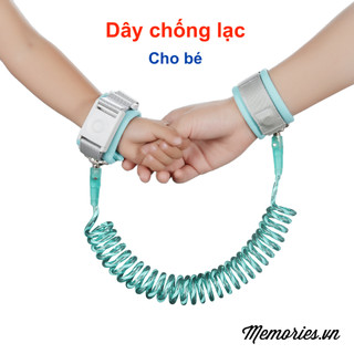 Dây đeo tay dắt trẻ đi dạo chống lạc có khoá an toàn cảm ứng - Giữ bé an toàn khi đi du lịch, siêu thị, chỗ đông người