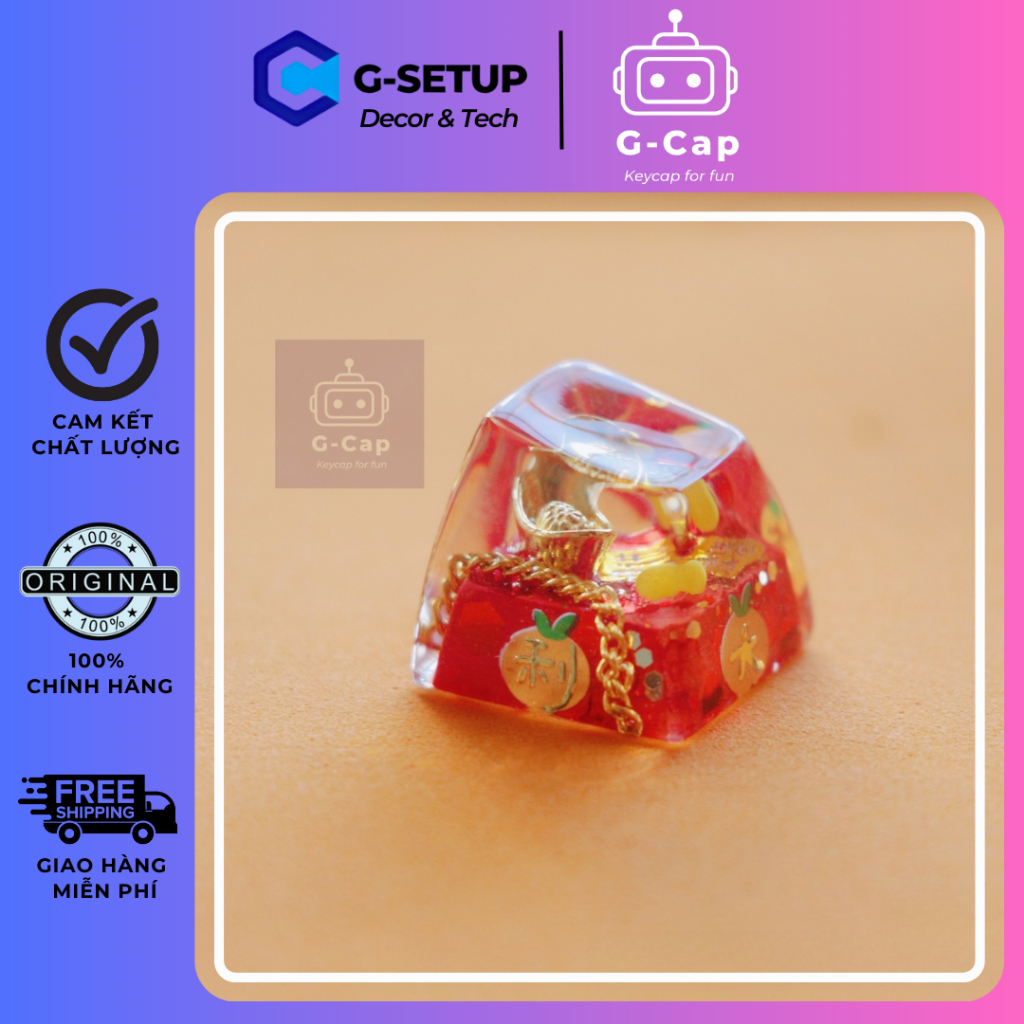 Nút bàn phím G-cap resin Tiền vàng May mắn 2023