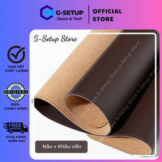 Thảm trải bàn làm việc da PVC 2 lớp khâu viền chất lượng cao