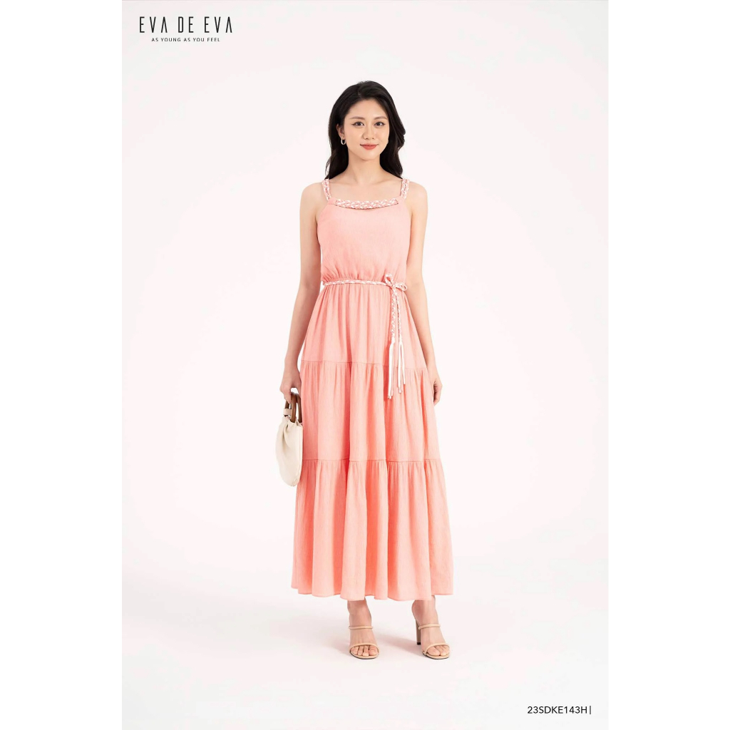 Đầm hai dây dáng dài Eva de Eva 23SDKE143H