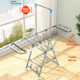Giàn treo giá phơi quần áo thông minh đa năng nhiều tầng phơi quần áo ngoài ban công gấp gọn tiện lợi