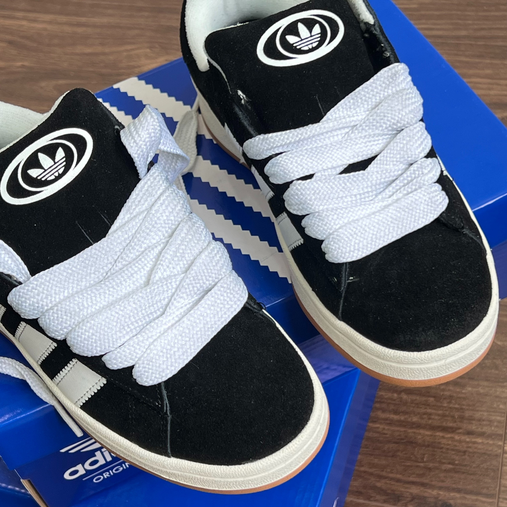 Giày Sneaker Adi.das Campus 00s Black Cloud White Da Lộn