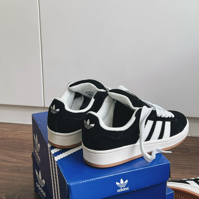 Giày Sneaker Adi.das Campus 00s Black Cloud White Da Lộn
