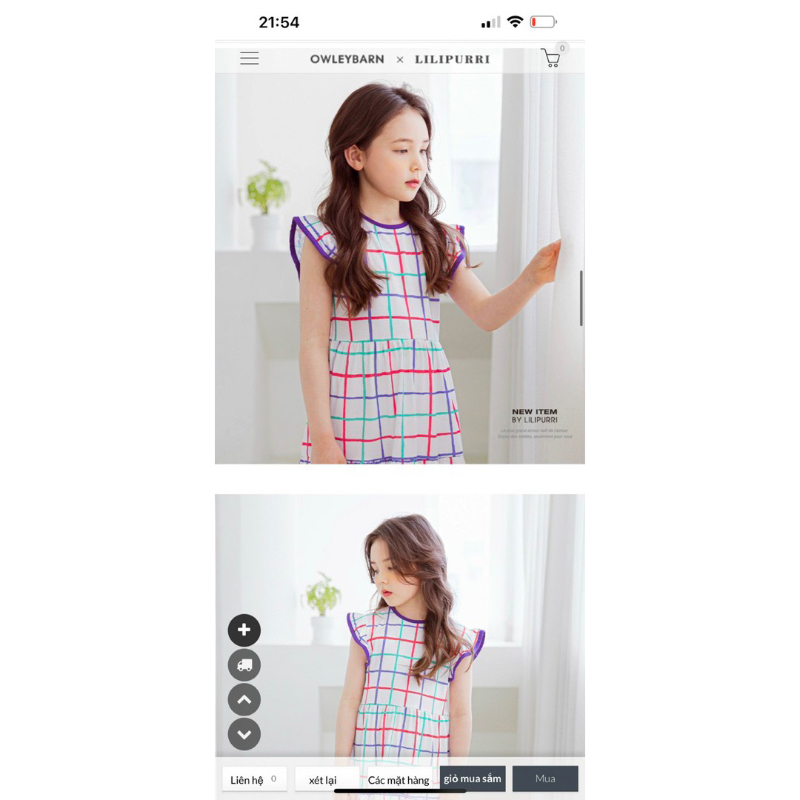 Đầm bé gái xuất Hàn xịn nguyên tag