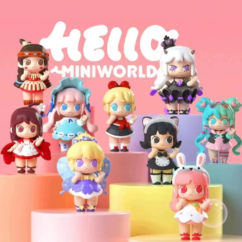 Ting120 Blindbox Mô hình Hello Miniworld Series Hộp mù ngẫu nhiên bất ngờ blind box Mini Toys