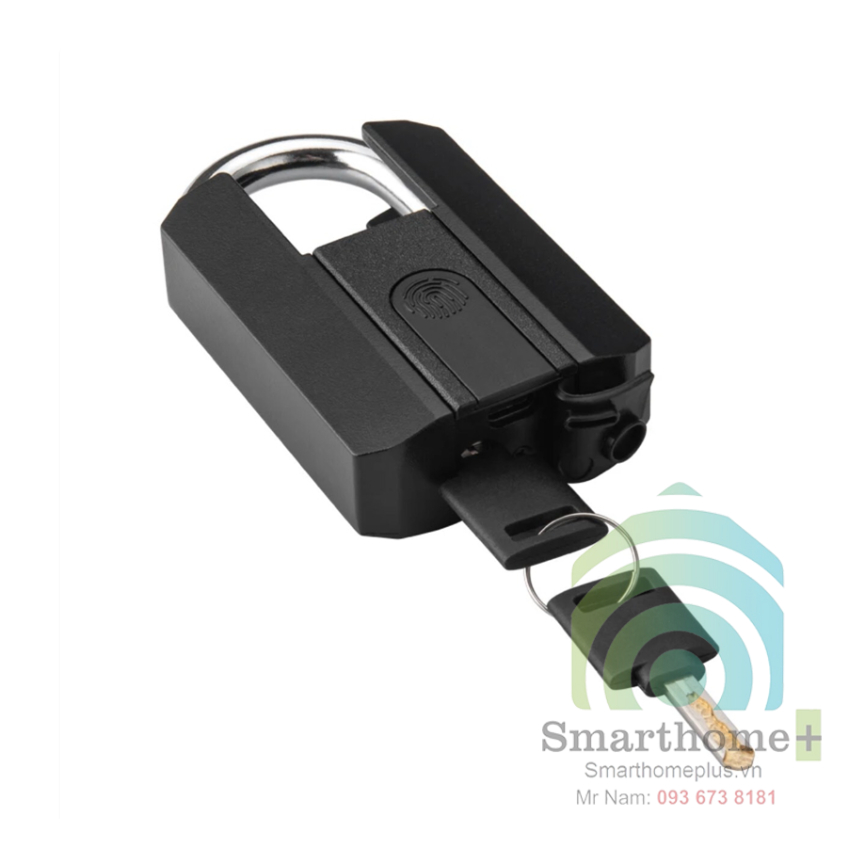 Ổ Khóa Bấm Vân Tay Chống Cắt Chống Nước Kèm Chìa Bluetooth TTLock P41B