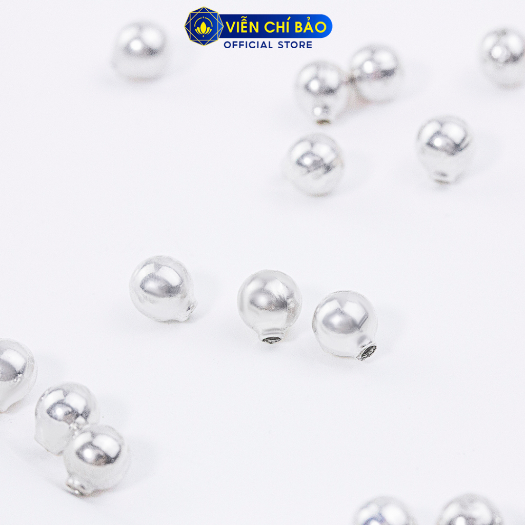 Chốt bông tai bạc xoắn (đôi) chất liệu bạc 925 thời trang phụ kiện trang sức Viễn Chí Bảo C500300