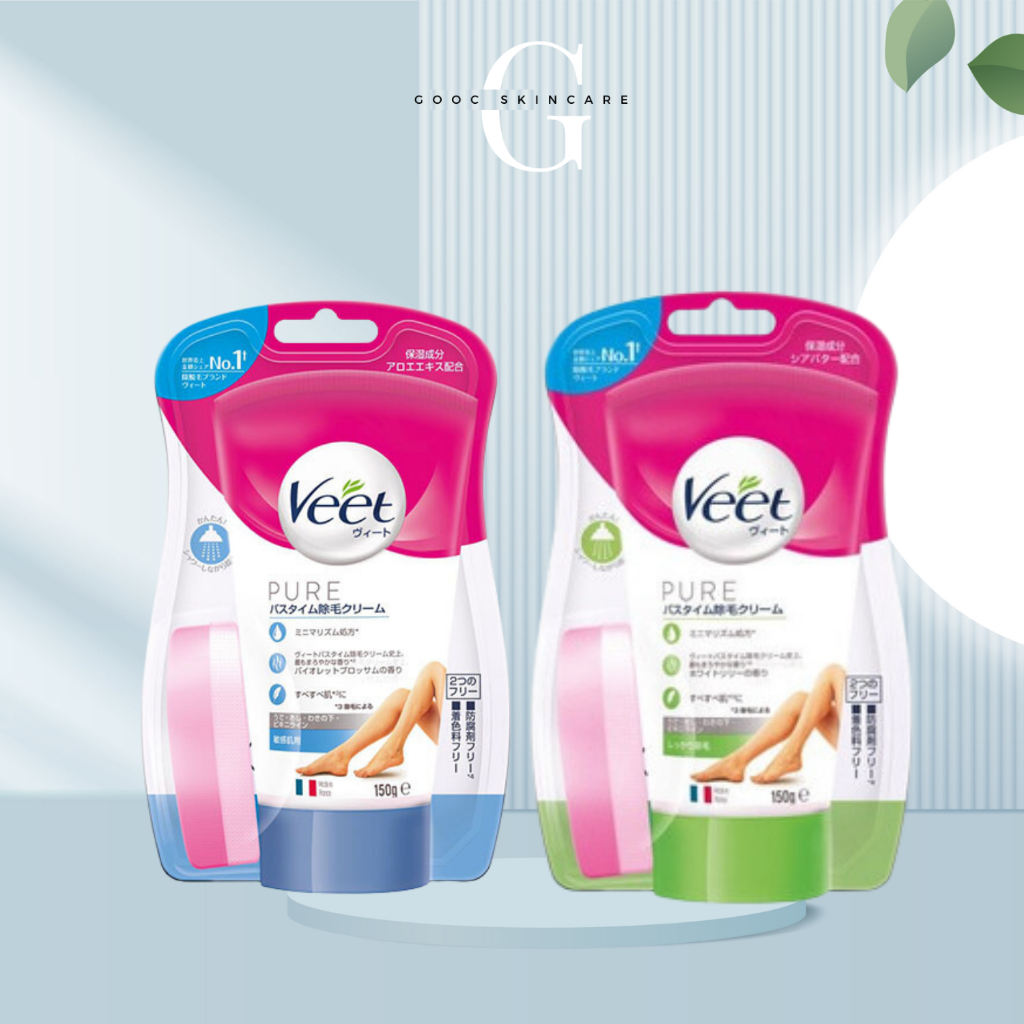 Kem Tẩy Lông Veet Pure Nội Địa Nhật Dịu Nhẹ Cho Da Nhạy Cảm