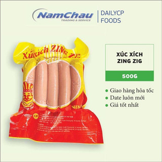 Xúc xích Zing Zing 500gr thơm ngon từ thịt gà, heo tươi sạch 100%[Hà Nội giao hỏa tốc 1h]