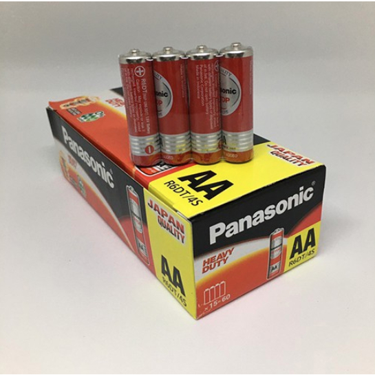 Hộp 60 viên Pin AA Panasonic Hi-Top Carbon R6DT/4S 1.5V - Hàng chính hãng
