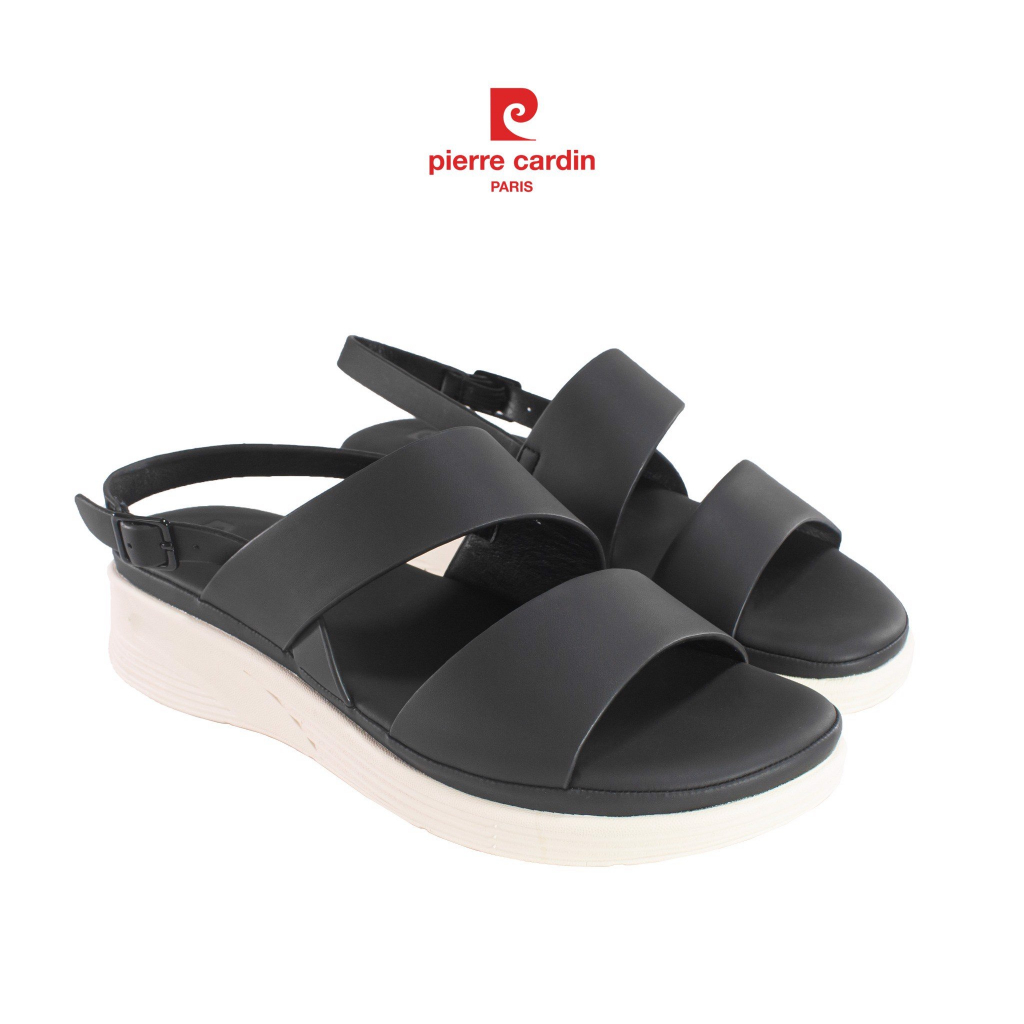 Gìay sandal nữ Pierre Cardin, chất liệu da cao cấp, mềm mại, đế cao 2cm - PCWFWSH 223