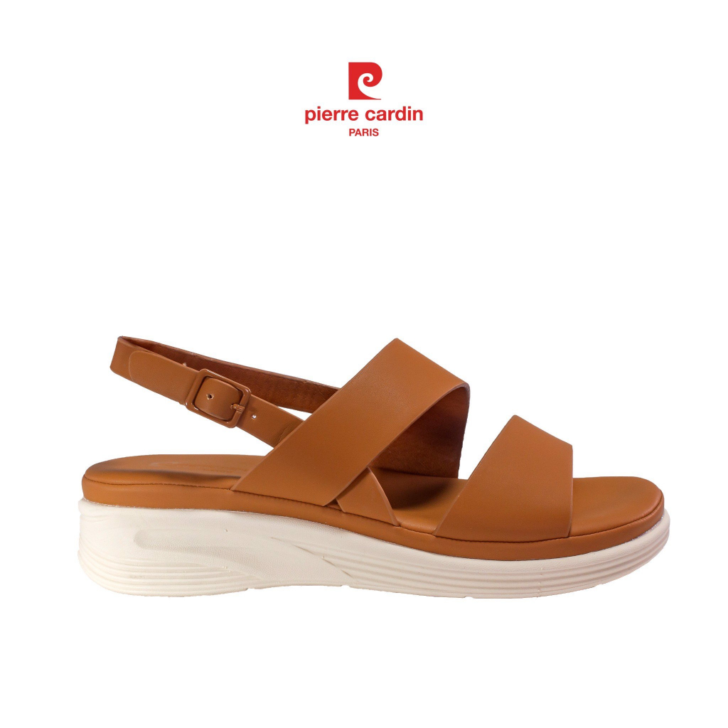 Gìay sandal nữ Pierre Cardin, chất liệu da cao cấp, mềm mại, đế cao 2cm - PCWFWSH 223