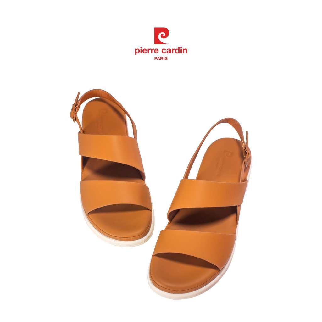 Gìay sandal nữ Pierre Cardin, chất liệu da cao cấp, mềm mại, đế cao 2cm - PCWFWSH 223