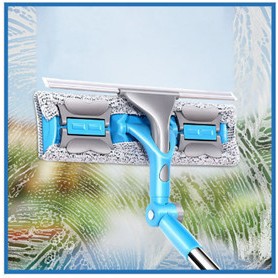 Cây lau kính thông minh cán dài hai mặt chuyên dụng tặng kèm 1 miếng bông lau