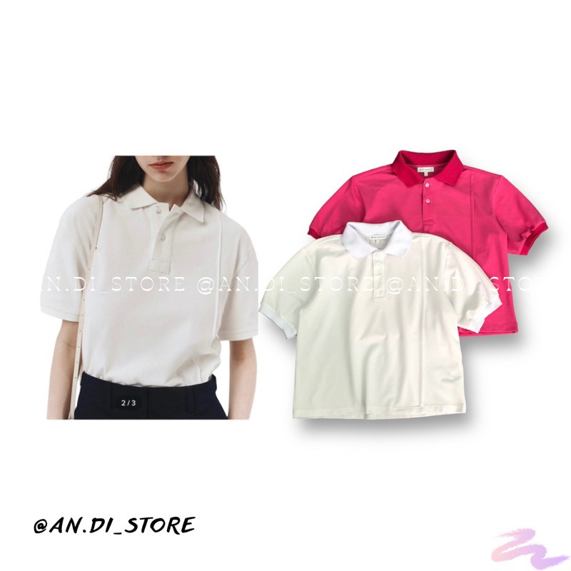 AnDi.vnxk Áo thun tay ngắn phối nút - W.arehouse