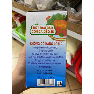 Bột rau câu con cá dẻo (10g)
