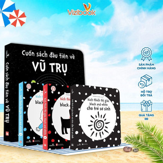 Sách - Kích thích thị giác black and white cho trẻ sơ sinh - Lật mở zigzag