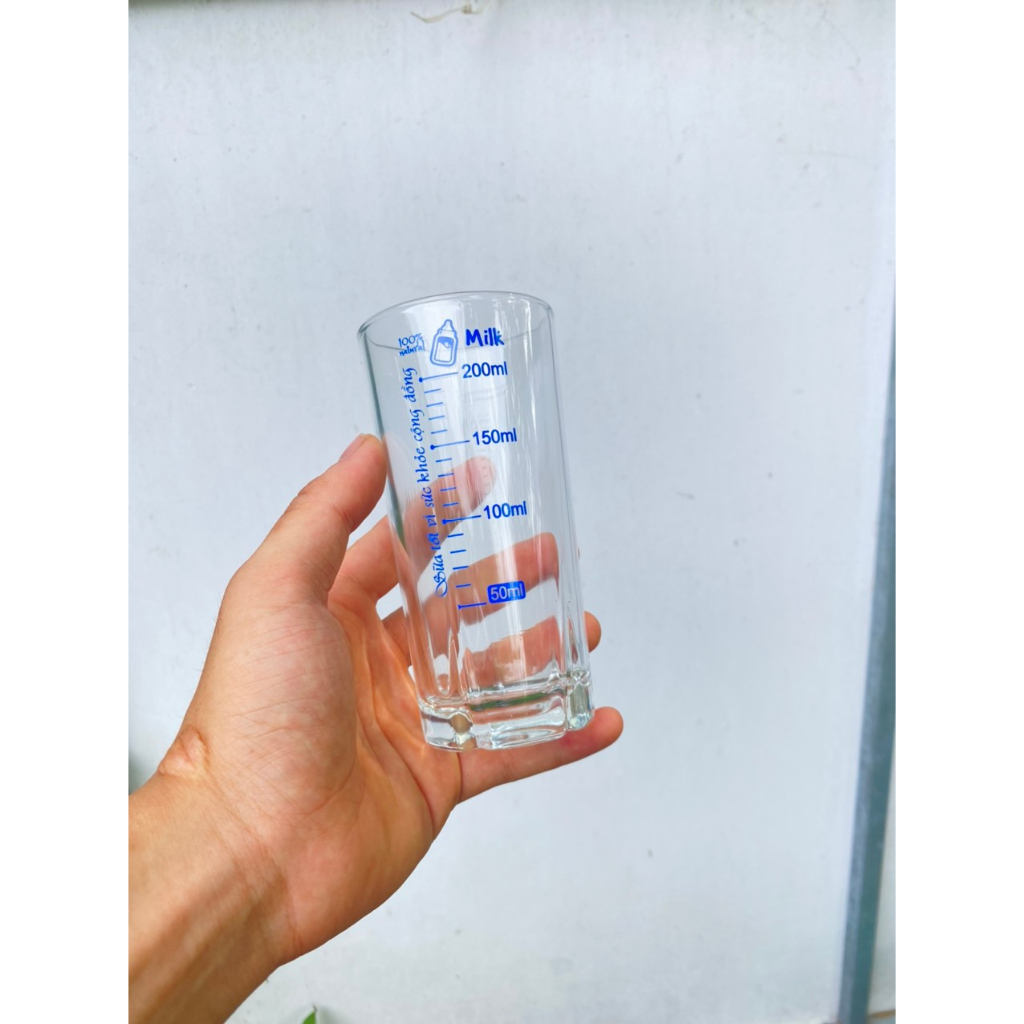 Cốc pha sữa chia vạch thủy tinh 250ml Lotus Glass Sỉ / Lẻ | BigBuy360 - bigbuy360.vn