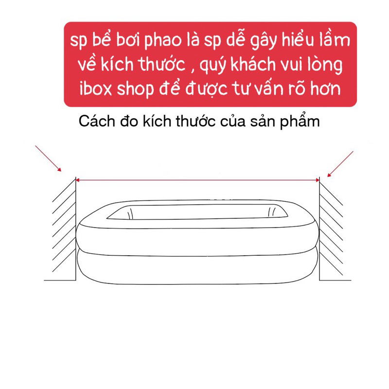 BỂ BƠI PHAO KHỔNG LỒ 3M - BỂ BƠI CỠ LỚN DÀNH CHO CẢ GIA ĐÌNH - ĐÁY 1 LỚP