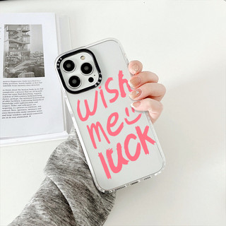Ốp Iphone Chống Sốc hình wish me luck cho iphone 11 / 11 Pro Max /12/ 12 Pro Max / 13/ 13 Pro Max / 14 / 14 Pro sh1005