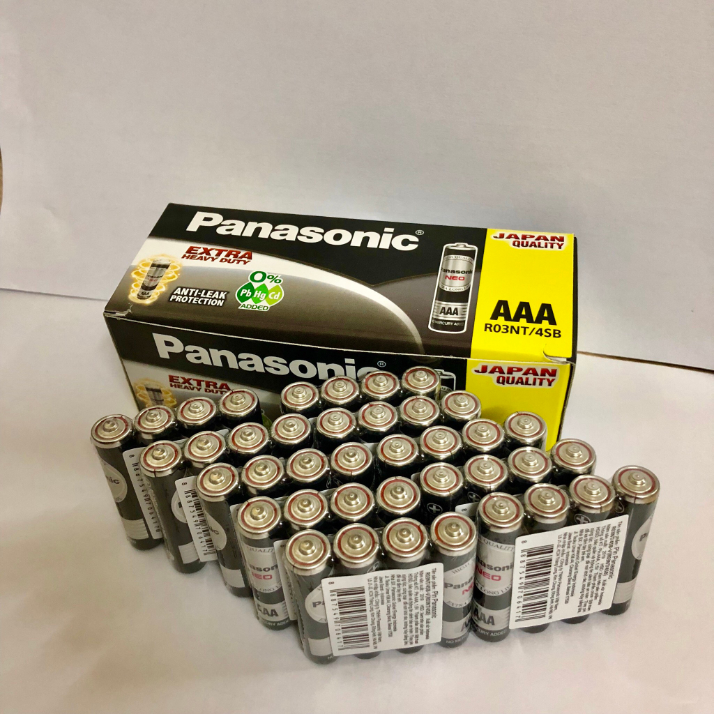 Hộp 60 viên pin AAA Panasonic Neo R03NT Carbon 1.5V - Hàng chính hãng