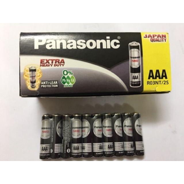 Hộp 60 viên pin AAA Panasonic Neo R03NT Carbon 1.5V - Hàng chính hãng