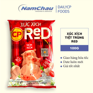  Xúc Xích Ăn Liền Red CP Tiệt Trùng Gói 100g thịt heo thơm ngon dinh dưỡng  Hà Nội giao hỏa tốc 1h  