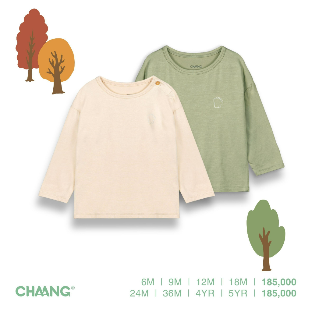 Set Áo Cổ Tròn Park Cho Bé CHAANG AW22D10