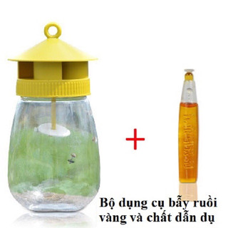 Bộ bẫy ruồi vàng đục trái - tặng kèm thuốc dẫn dụ