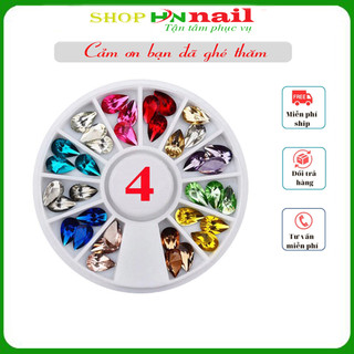 Sét phụ kiện charm nhiều hình giọt nước chăm sóc trang trí móng làm đẹp nail shop hnnail