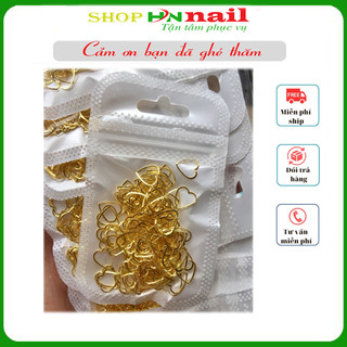 Sét phụ kiện charm túi trái tim 3D làm đẹp nail trang trí móng nghệ thuật shop hnnail