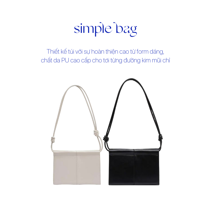 Túi Đeo Vai Nữ Sang Chảnh Cá Tính Da PU BleuZ - SIMPLE Bag