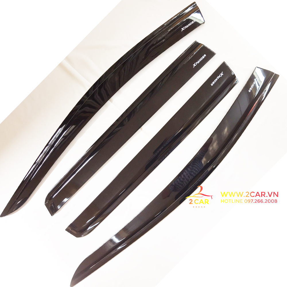 Vè che mưa xe Mitsubishi Xpander 2018 - 2023 nhựa đen thái cao cấp, dày dặn, sáng bóng
