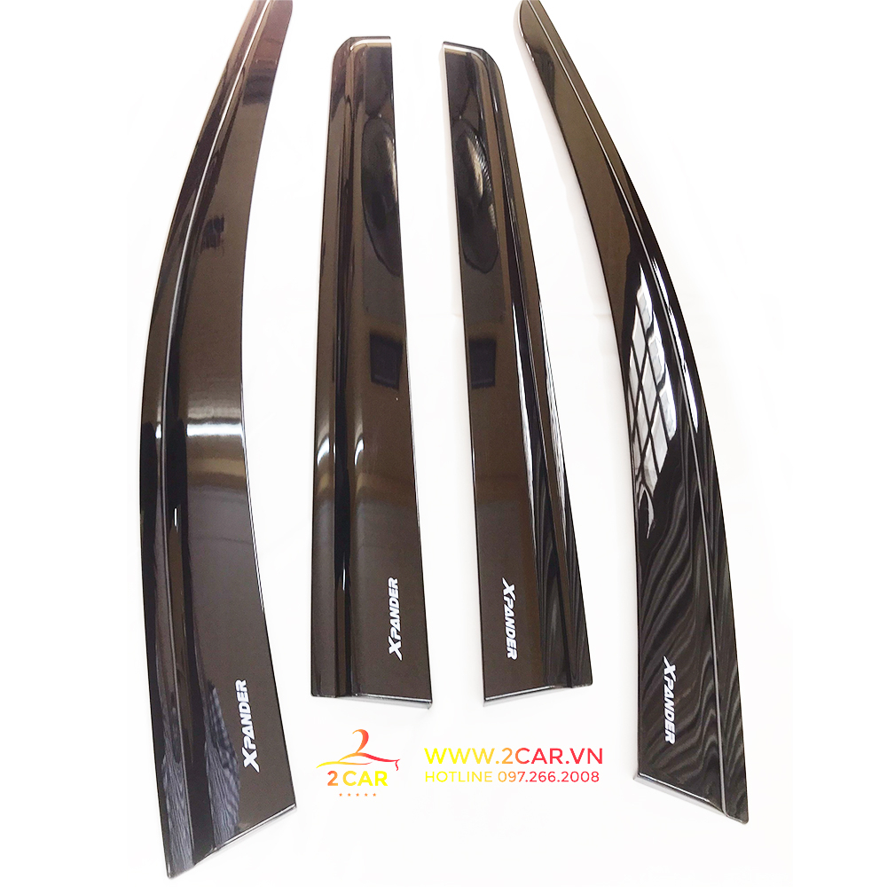 Vè che mưa xe Mitsubishi Xpander 2018 - 2023 nhựa đen thái cao cấp, dày dặn, sáng bóng