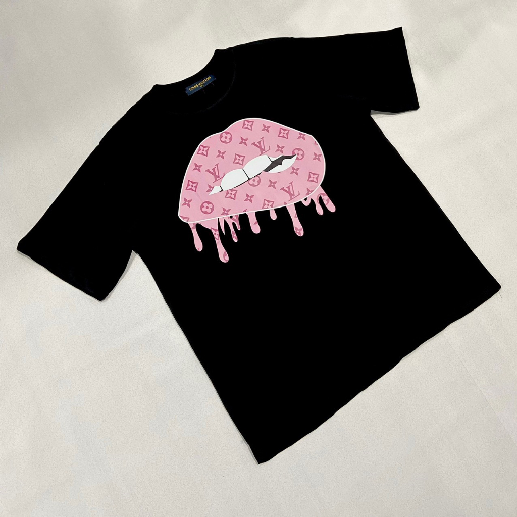 Áo đôi nam nữ áo phông LV  áo louis vuitton 95% cotton  áo phông tay lỡ co dãn 4 chiều siêu mát hottrend cổ tròn