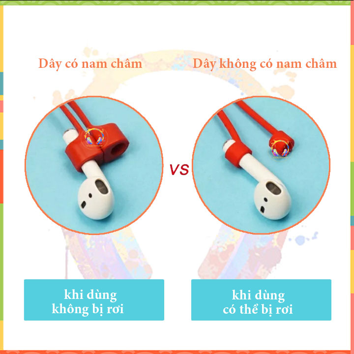 Dây đeo chống rơi tai nghe airpods có nam châm, dây giữ tai nghe